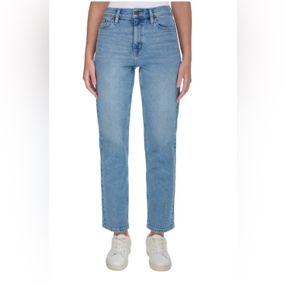 Calvin Klein High Rise Straight Leg Jeans 12 - Picture 1 of 11